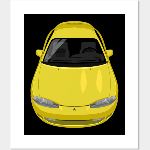 Eclipse 2nd gen 1995-1999 - Yellow Wall Art by jdmart